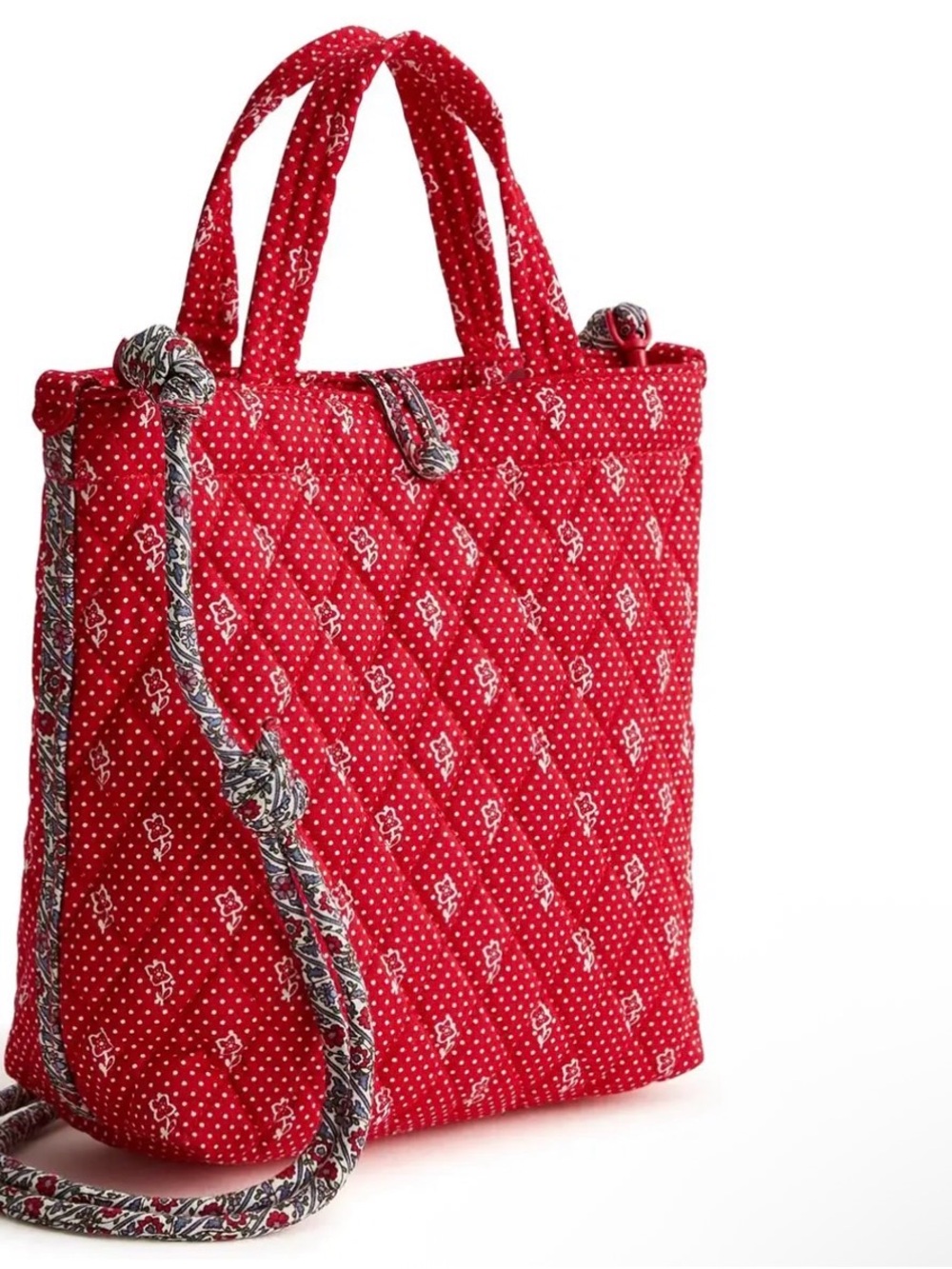 VERA BRADLEY MINI ORIGINAL TOTE IN DOTTY FLORAL